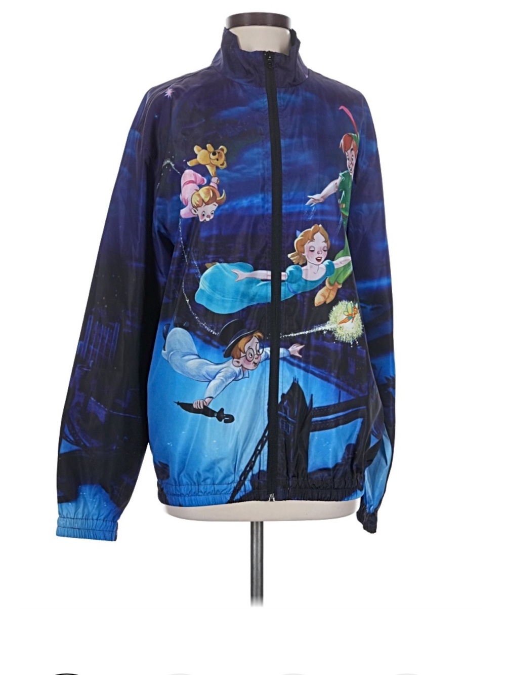 Disney Blue Peter Pan Themed Lightweight Jacket, Small, NWT ✨ 🧚♂️